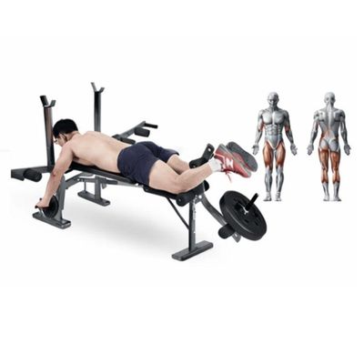 Banco Supino Musculação Treino Em Casa Ajustável Preto Ajustável