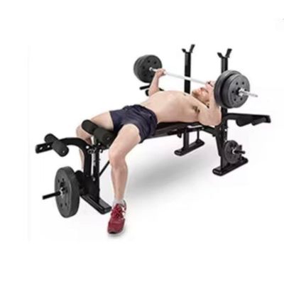 Banco Supino Musculação Treino Em Casa Ajustável Preto Ajustável