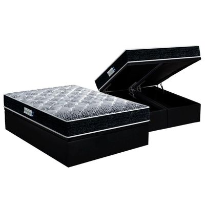 Cama Box Baú CRC Casal +Colchão Ortopédico Tech1500 Probel -