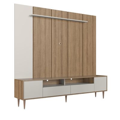 Home Rack E Painel Para Tv Até 75 Polegadas Com Iluminação Led Rotterdam Arenas