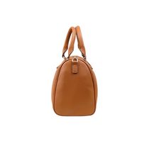Bolsa Baú Feminina Executiva Pequena com Alça Longa Premiere Caramelo