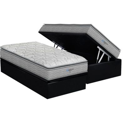 Cama Box Baú CRC Solt +Colchão D45 Ortopédico Extreme Probel 88
