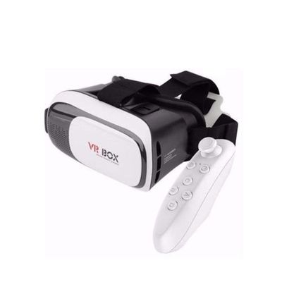 Oculos De Realidade Virtual 3d + Controle Bluetooth - Vr Box