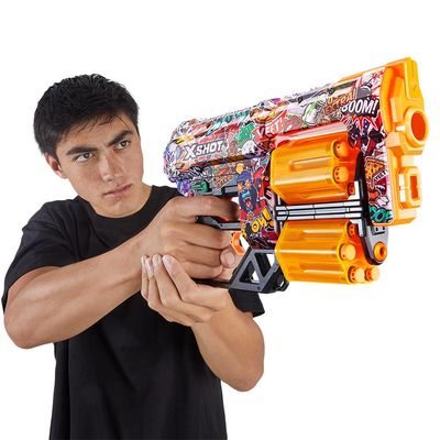Lançador X-Shot - Skins - Dread - 12 Dardos - Sketch