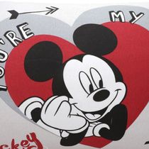 Par de Fronha KazzaVip Malha 100% Algodão Disney Estampa Localizada (2)Mickey 48cmx68cm Branco