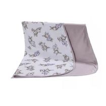 Cueiro Duplo Tecebem Baby Meg Malha 100% Algodão Estampado kinder 80cm x 90cm Rosa