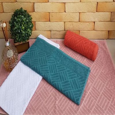 Kit 05 - Piso para Banheiro KazzaVip Felpudo 100% Algodão Atoalhado 49cm X 75cm Bergamo Saída Box Sortido