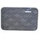 Tapete Conforto Kazzavip Felpa 100% Poliéster Antiderrapante Tijolinho Macio e Alto Relevo 38x58cm Chumbo