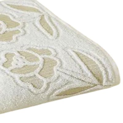 Toalha Avulso de Rosto KazzaVip Felpuda 100% Algodão Guadalupe 45cmx80cm Branco