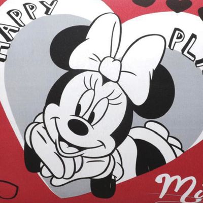 Fronha Avulsa KazzaVip Malha 100% Algodão Disney Estampa Localizada Minnie Lovers 48cmx68cm Branco