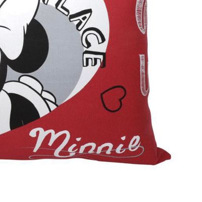 Fronha Avulsa KazzaVip Malha 100% Algodão Disney Estampa Localizada Minnie Lovers 48cmx68cm Branco