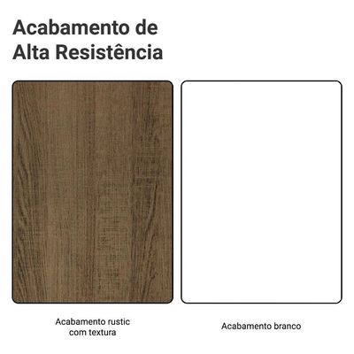 Porta-geladeira 73 Cm 1 Porta Basculante Rustic/branco Agata Madesa Rustic/branco