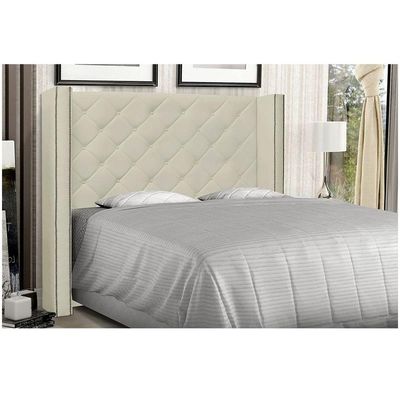 Cabeceira Vicenza Cama Box Solteiro 90Cm Corino Bege