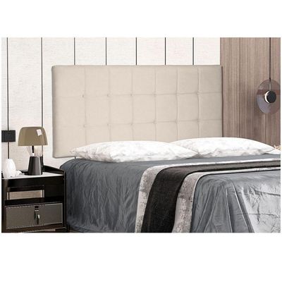 Cabeceira Painel Verona King 195cm Suede Bege
