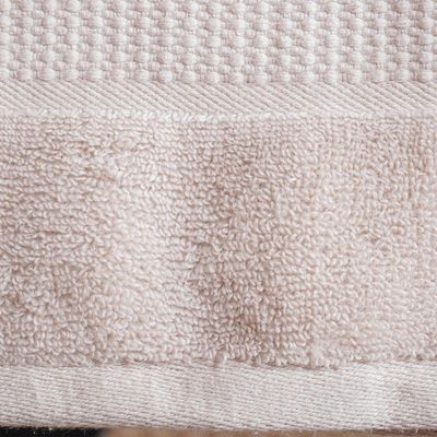 Toalha de Rosto Relative Zero Torção 50x80CM 100% Algodão 500g-m² Bege