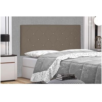 Cabeceira Painel Tânia Queen 160cm Suede Caramelo