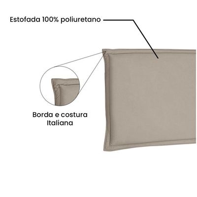 Cabeceira Painel Garden Queen 160cm Suede Bege