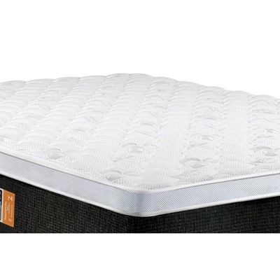 Cama Box Baú CRC King +Colchão D45 Black White Castor 193