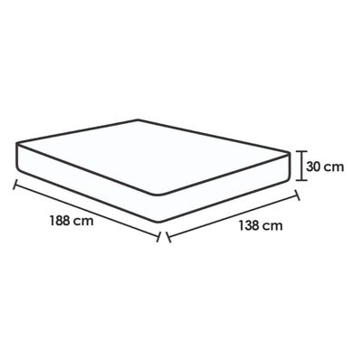 Cama Box Baú CRC Casal +Colchão Molas Master Pocket Airtech Ortobom 138