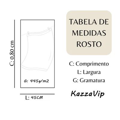 Toalha Avulso de Rosto KazzaVip Felpuda 100% Algodão Guadalupe 45cmx80cm Taupe
