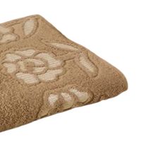 Toalha Avulso de Rosto KazzaVip Felpuda 100% Algodão Guadalupe 45cmx80cm Taupe