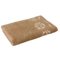 Toalha Avulso de Rosto KazzaVip Felpuda 100% Algodão Guadalupe 45cmx80cm Taupe