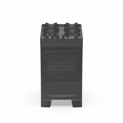 Fogão Atlas Mônaco Top Glass 4 Bocas com Mesa de Vidro e Acendimento Automático Bivolt Preto