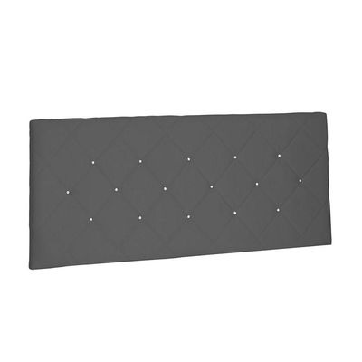 Cabeceira Painel Tânia Casal 140cm Suede Cinza