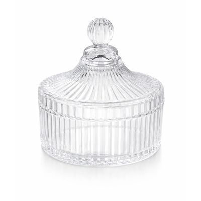 Bomboniere Baleiro Pote Vidro Tampa Doce Bala Mesa Decoração 14cm Resistente