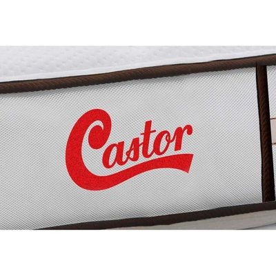 Cama Box Baú CRC King +Colchão Molas Master Pocket Classic Castor 193x203