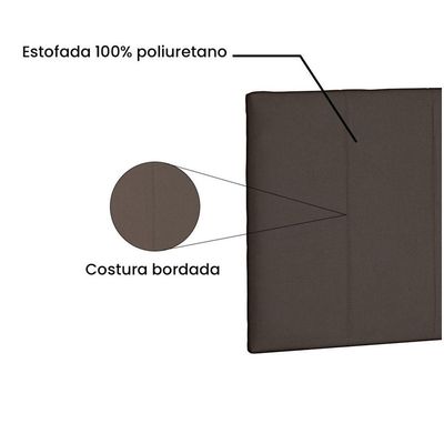 Cabeceira Painel Arizona King 195cm Suede Caramelo