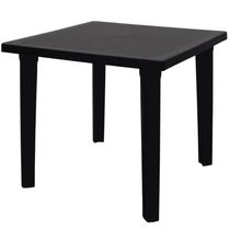 Mesa Plástica Tramontina Desmontável 80,5x72cm Preta Quadrada Eco Summa Sancho Polipropileno