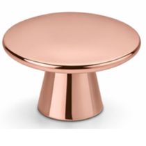 Kit 10 Puxadores de Armário Rose Gold Ponto 4x2,7cm Metálico Cog Bigfer Móveis