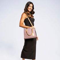 Bolsa de Mão Feminina Grande Monograma BG II Marrom