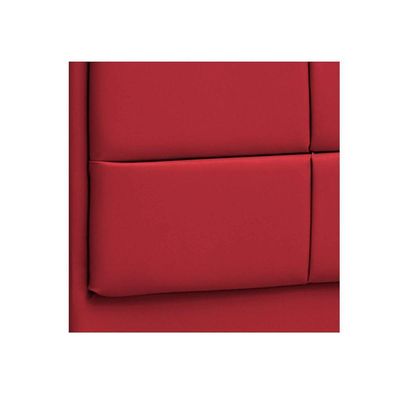 Cabeceira Casal Tallin P04 140 Cm Suede Vermelho Tca 53