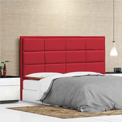 Cabeceira Casal Tallin P04 140 Cm Suede Vermelho Tca 53