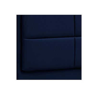 Cabeceira Casal P04 140 Cm Suede Azul Marinho Tca 948