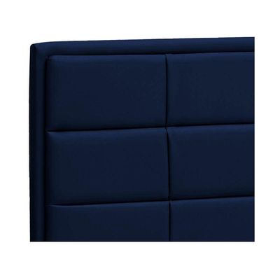 Cabeceira Casal P04 140 Cm Suede Azul Marinho Tca 948