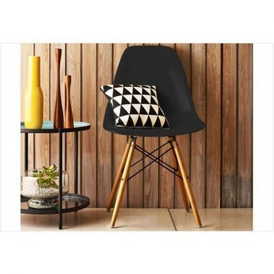 Cadeira Eiffel Charles Eames Abs Base De Madeira Dsw