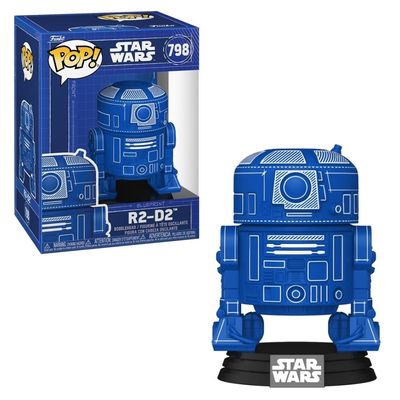 Boneco Funko Pop! Star Wars - R2-D2 (Blueprint)