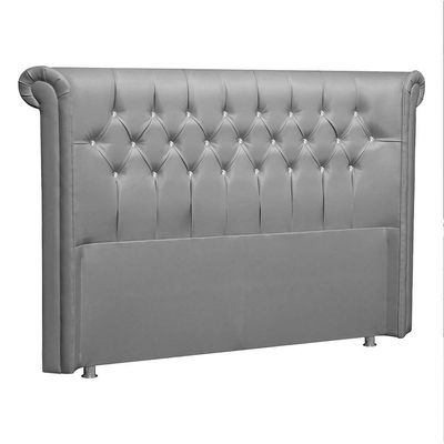 Cabeceira Casal Brescia P04 140 Cm Suede Cinza Tca 940