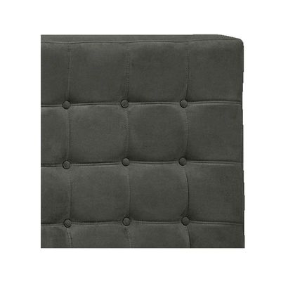Cabeceira Casal Pequim P04 140 Cm Suede Cinza Escuro Tca 958