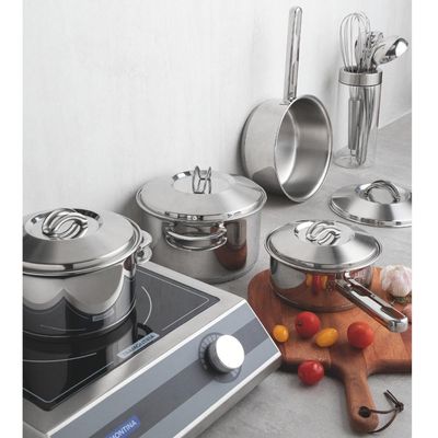 Jogo De Panelas Aço Inox Solar 4 Peças Colher E Pegador Tramontina