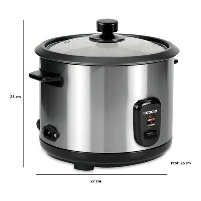 Panela Elétrica De Arroz Mid Vis 1,5L 500W Inox 220V