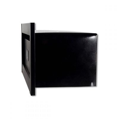 Caixa Correio Techinox Carta Luxo Linear Preta Fosca 23 Profundidade