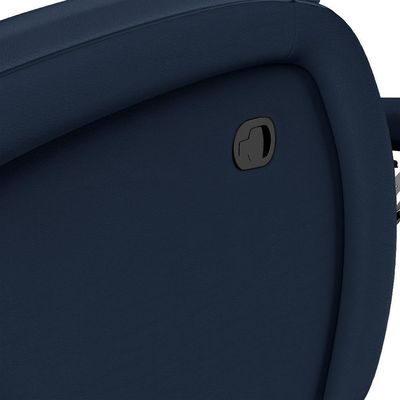 Poltrona Do Papai Reclinável Kalie Glider Giratória Fh9 Pu Azul - Mpozenato