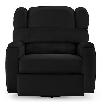 Poltrona Do Papai Reclinável Kalie Glider Giratória Fh9 Pu Preto - Mpozenato