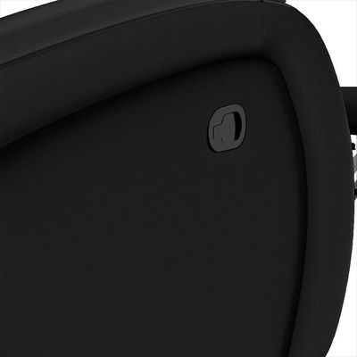Poltrona Do Papai Reclinável Kalie Glider Giratória Fh9 Pu Preto - Mpozenato