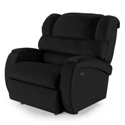 Poltrona Do Papai Reclinável Kalie Power Elétrica Usb Fh9 Pu Preto - Mpozenato