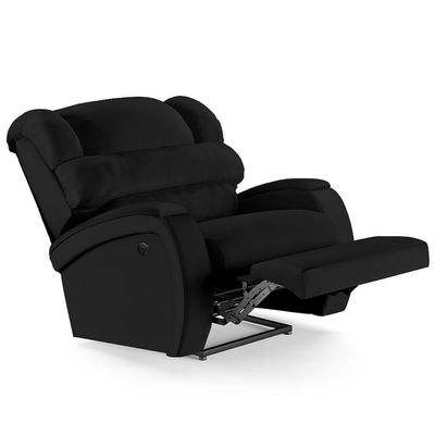 Poltrona Do Papai Reclinável Kalie Power Elétrica Usb Fh9 Pu Preto - Mpozenato